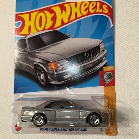 Hot Wheels Other - Mattel Hot Wheels Turbo 4/5: 1989 Mercedes-Benz 560 Sec Amg 150/250: Sealed 2023